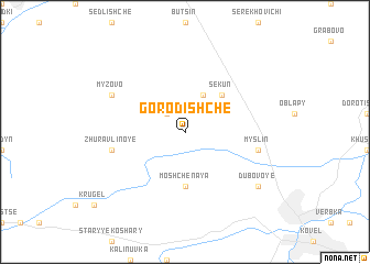 map of Gorodishche