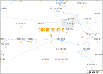 map of Gorodishche