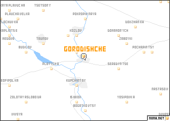 map of Gorodishche