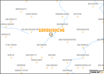 map of Gorodishche