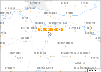 map of Gorodishche