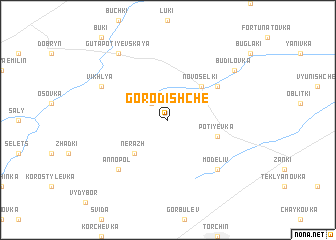 map of Gorodishche