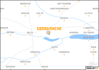 map of Gorodishche