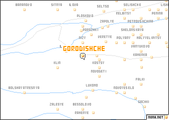 map of Gorodishche