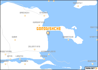 map of Gorodishche