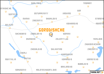 map of Gorodishche