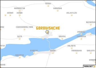 map of Gorodishche