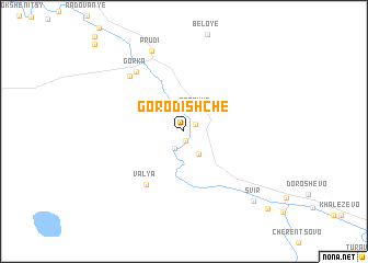 map of Gorodishche