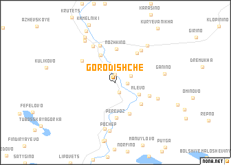 map of Gorodishche