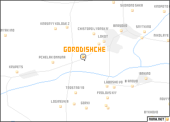 map of Gorodishche