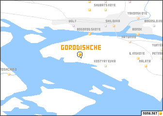 map of Gorodishche