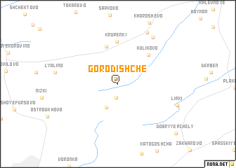 map of Gorodishche