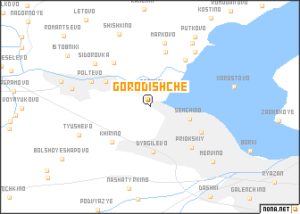 map of Gorodishche