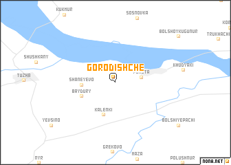 map of Gorodishche