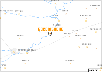 map of Gorodishche