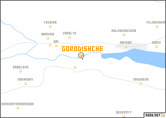 map of Gorodishche