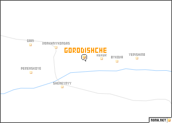 map of Gorodishche