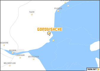 map of Gorodishche