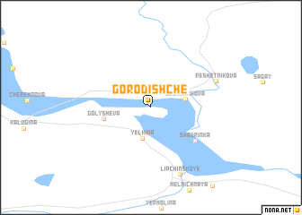 map of Gorodishche