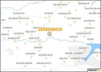 map of Gorodishchi