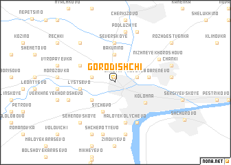 map of Gorodishchi