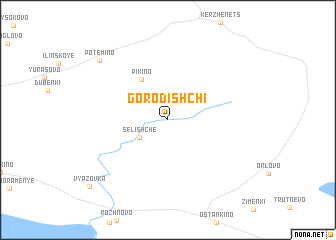 map of Gorodishchi