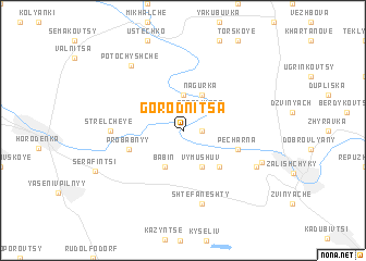 map of Gorodnitsa