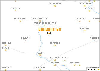 map of Gorodnitsa