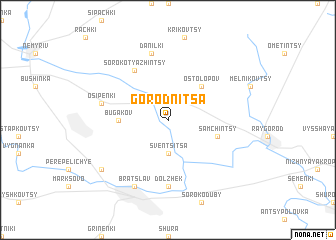 map of Gorodnitsa