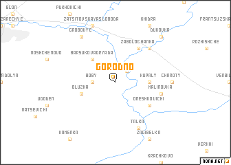 map of Gorodno