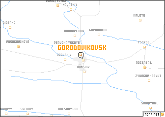 map of Gorodovikovsk