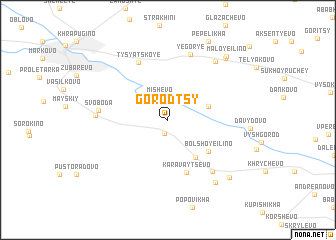 map of Gorodtsy