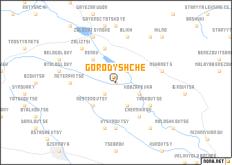 map of Gorodyshche