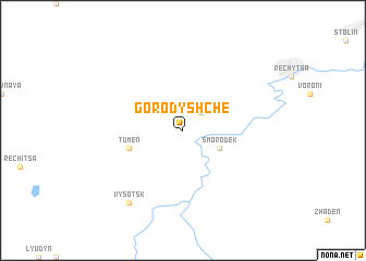 map of Gorodyshche