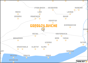 map of Gorodziloviche