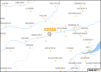 map of Gorod