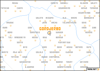 map of Goro Jerbo