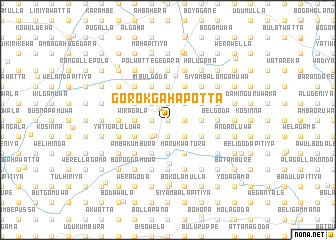 map of Gorokgahapotta