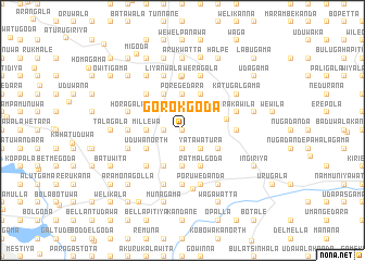 map of Gorokgoda