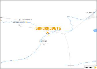 map of Gorokhovets