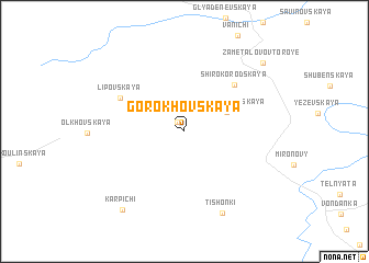 map of Gorokhovskaya