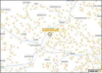 map of Goronje