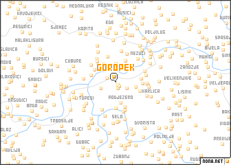 map of Goropek