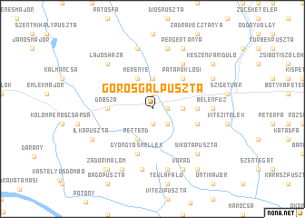 map of Görösgalpuszta