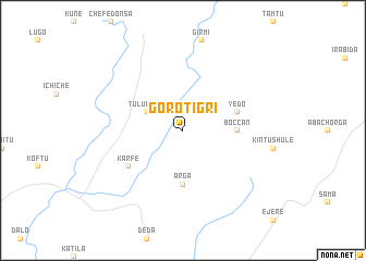 map of Goro Tigrī