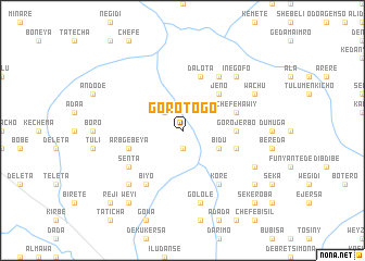 map of Goro Togo