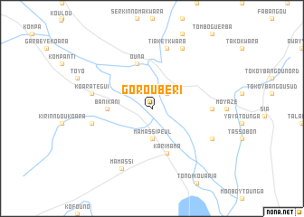 map of Goroubéri