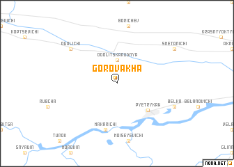 map of Gorovakha