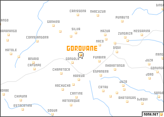 map of Gorovane