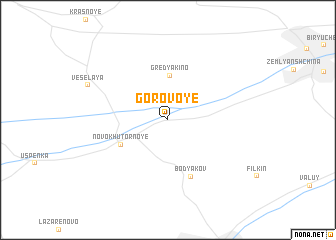 map of Gorovoye